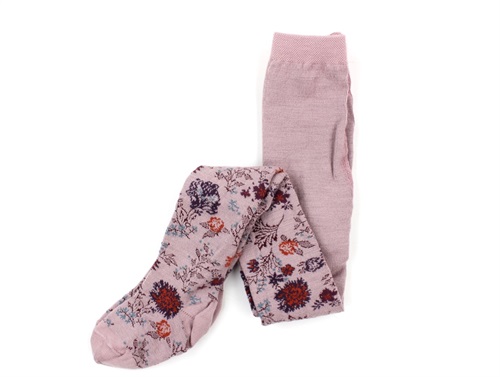 MP tights wool wood rose flowers